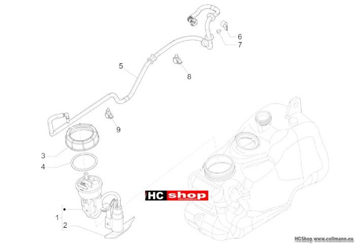 Piaggio MP3 300 Benzin-einspritzanlage