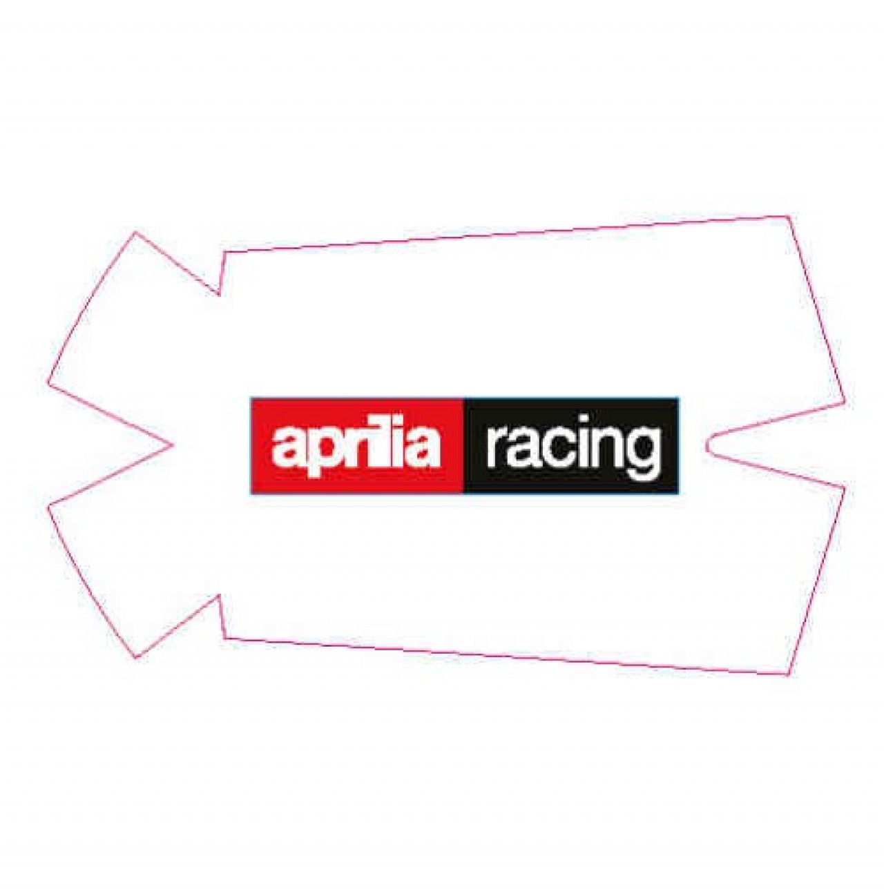 1 - Aufkleber Schutzblech vorne "aprilia racing" Red Stuntman [RS]