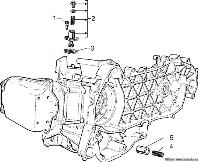 Piaggio Ketten spanner - By-pass ventil X9 125