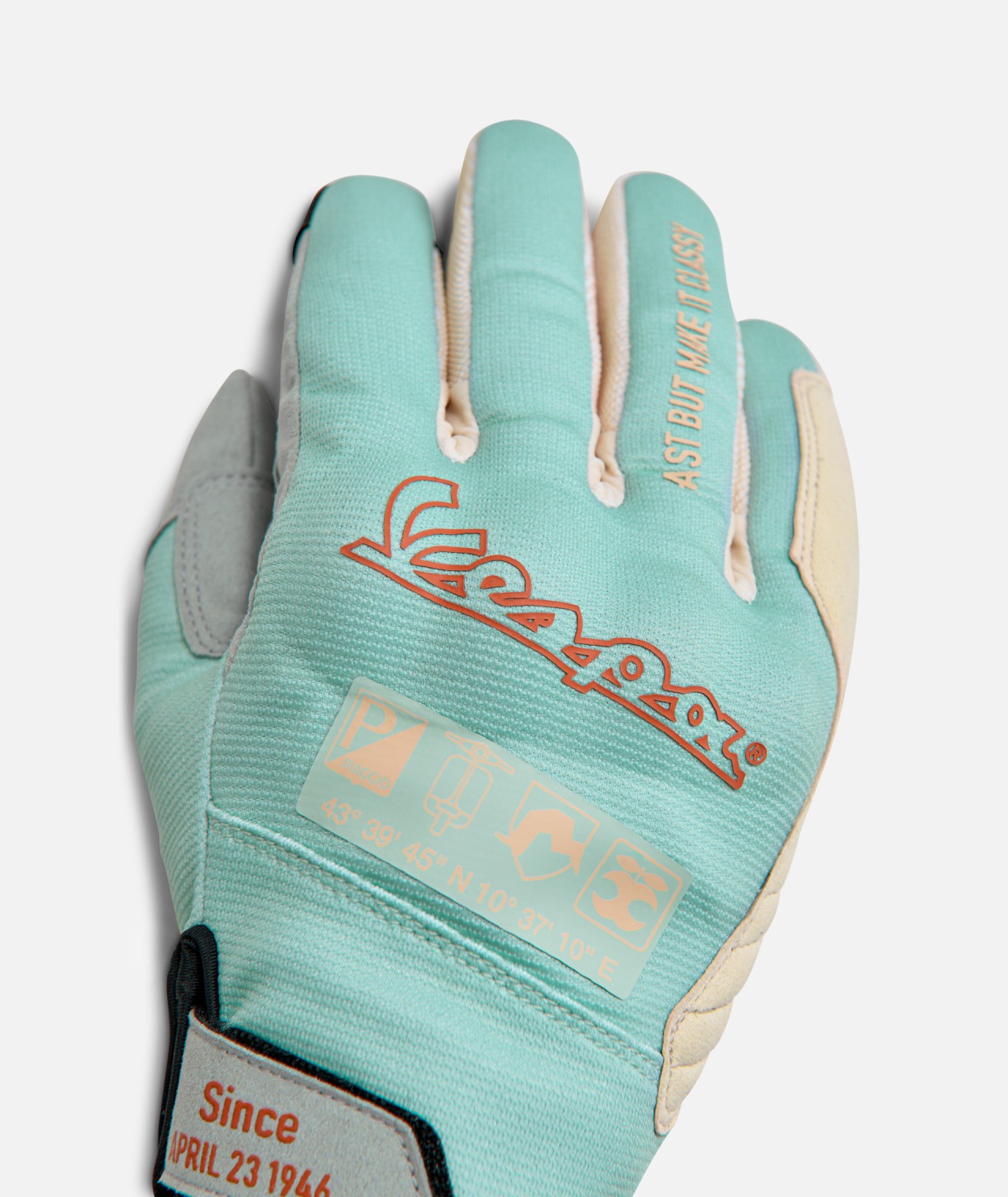 Vespa DEC Sommerhandschuhe kurz in Türkis – M
