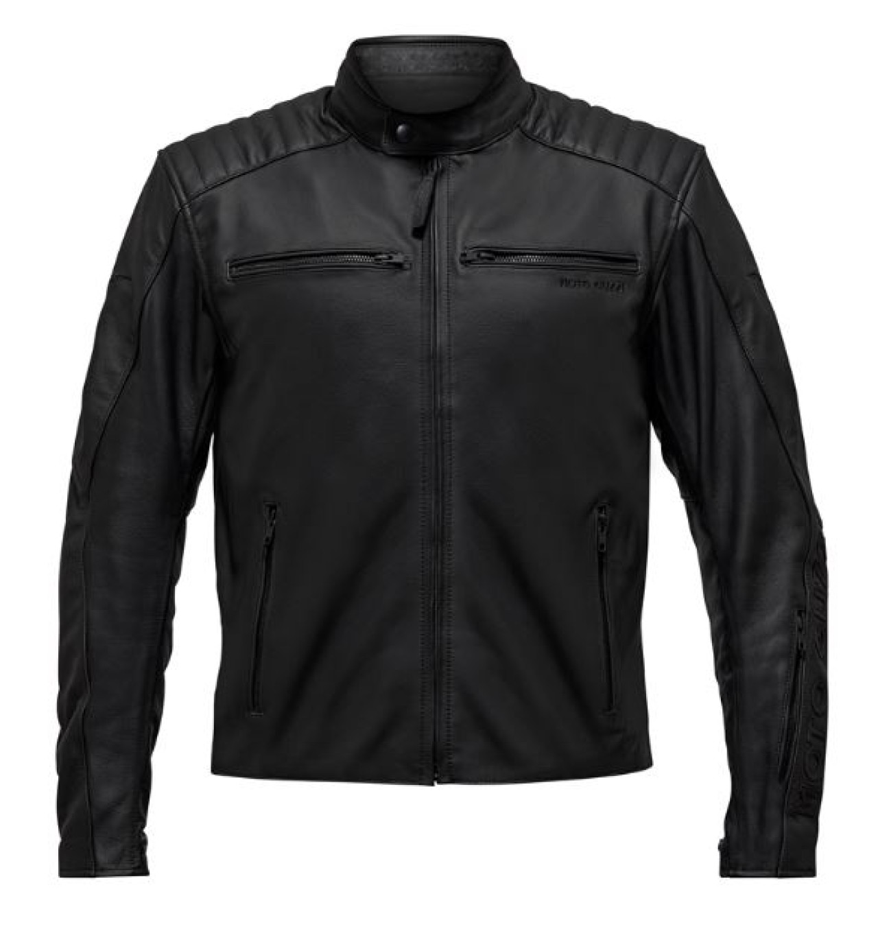 Moto Guzzi Contrail Line Lederjacke schwarz