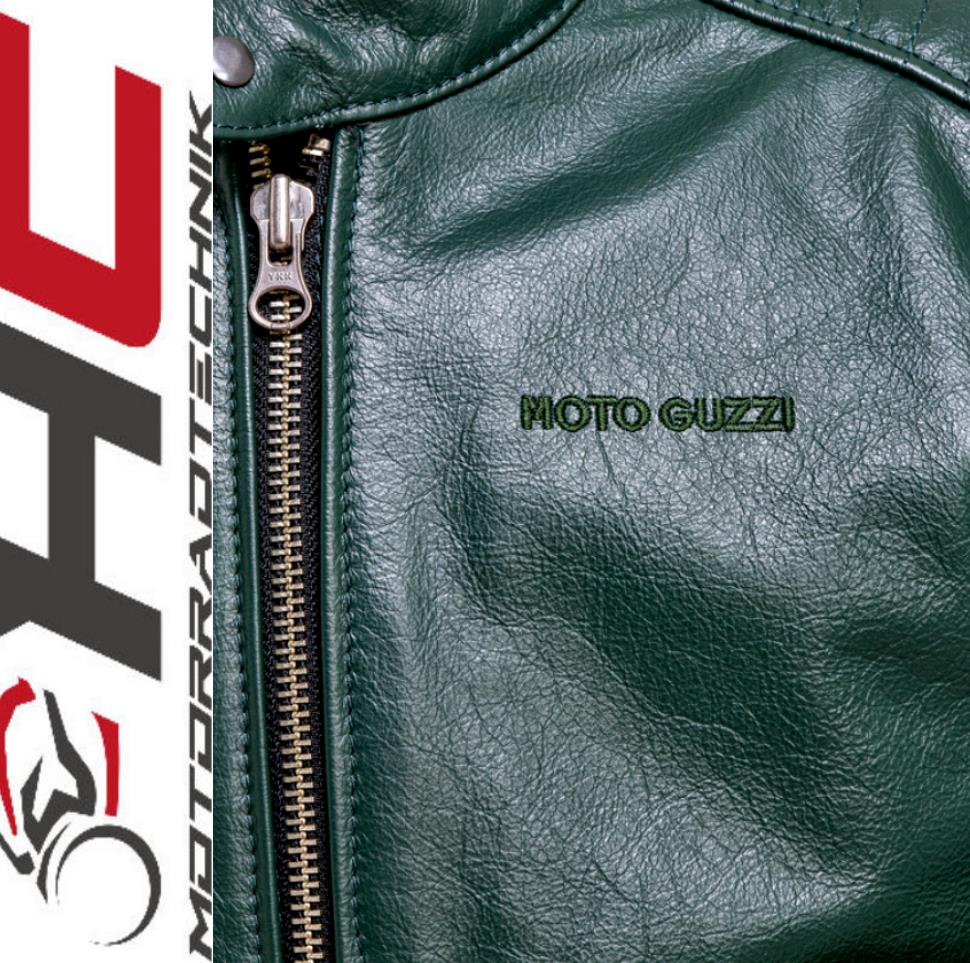 Moto Guzzi V100 Lederjacke grün