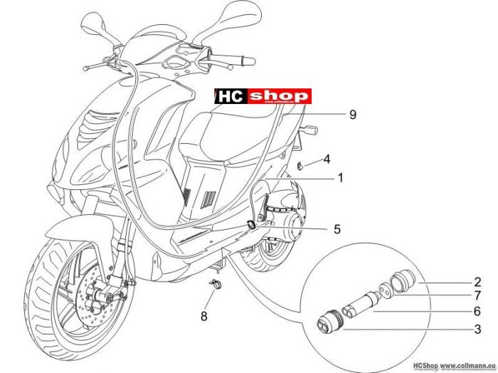 Piaggio Bowdenzügen nrg power dd