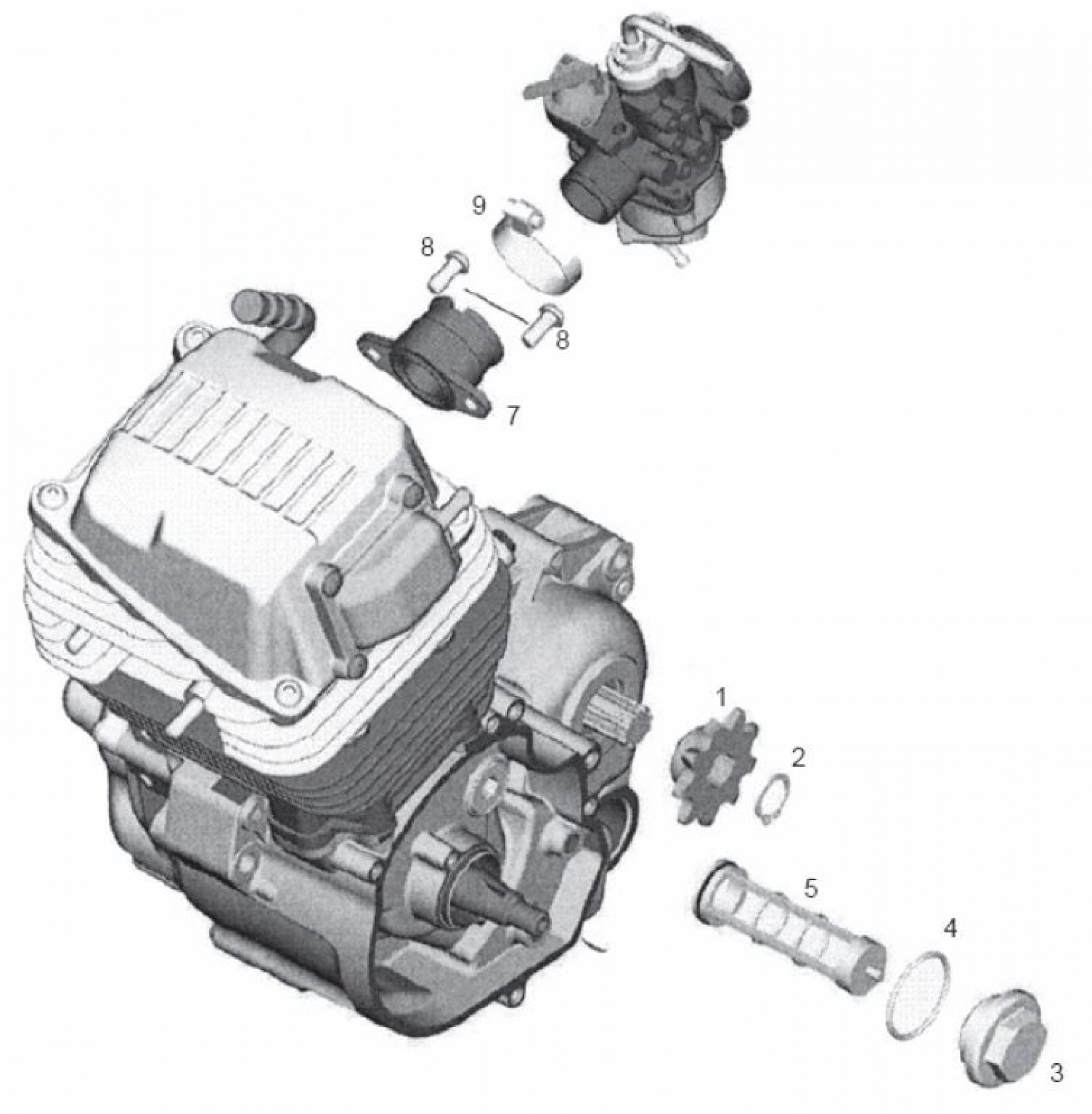 Explosionszeichnung Derbi Minimoto 50 Ölfilter