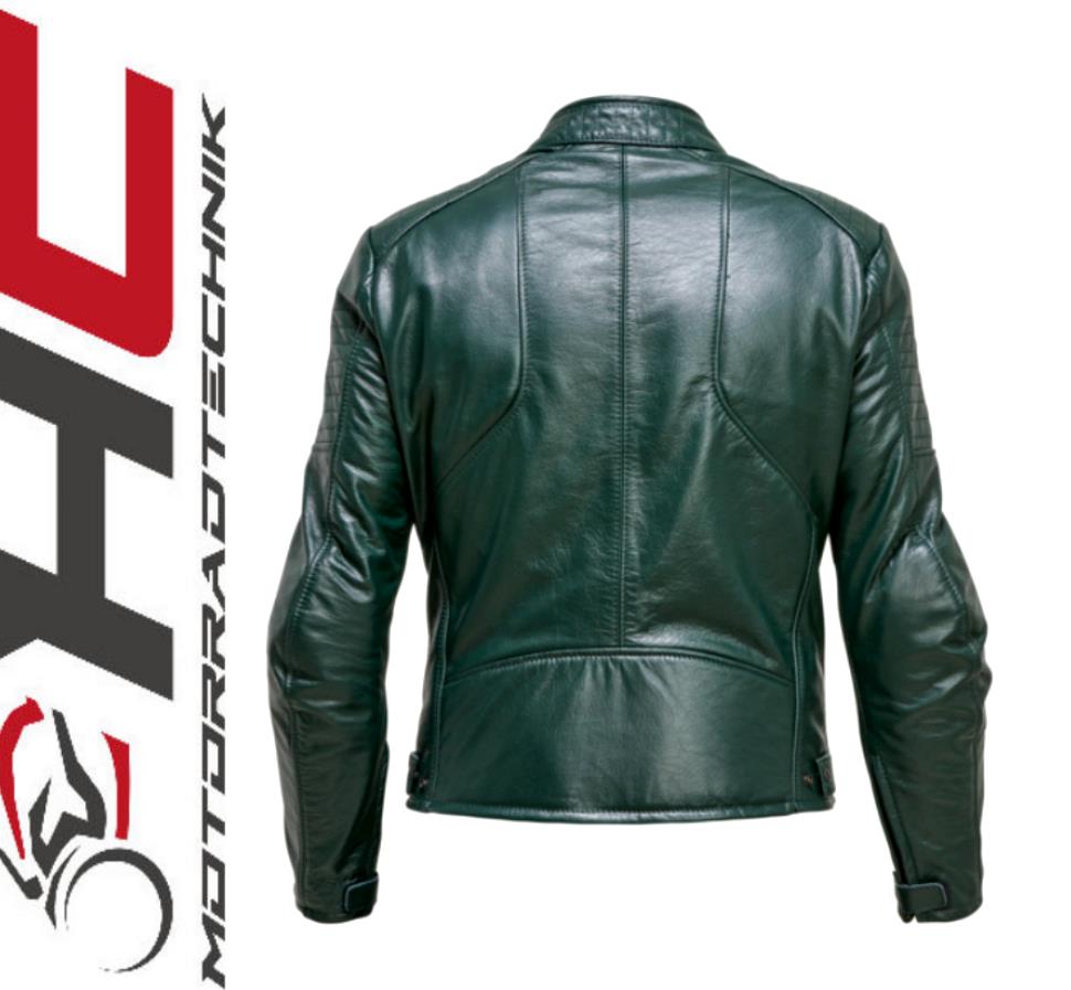 Moto Guzzi V100 Lederjacke grün