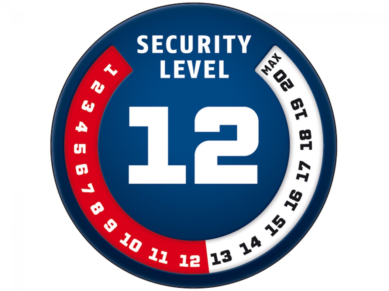 ABUS City Chain 1010 Schloss-Ketten-Kombination 85 cm, Security Level 12