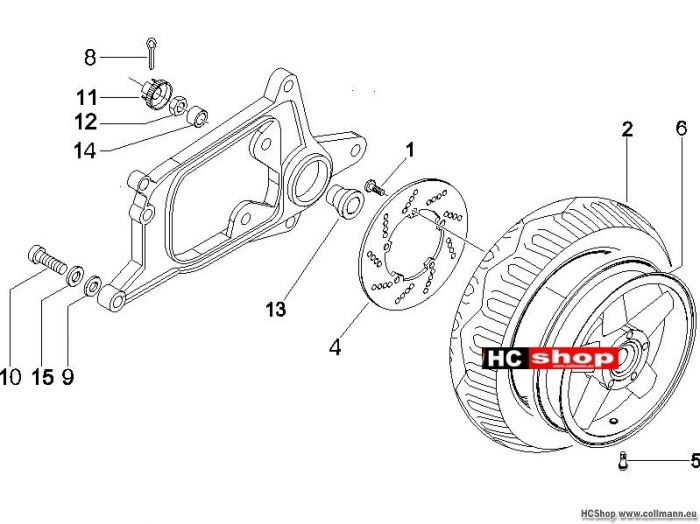 Piaggio Hinterrad X8 200