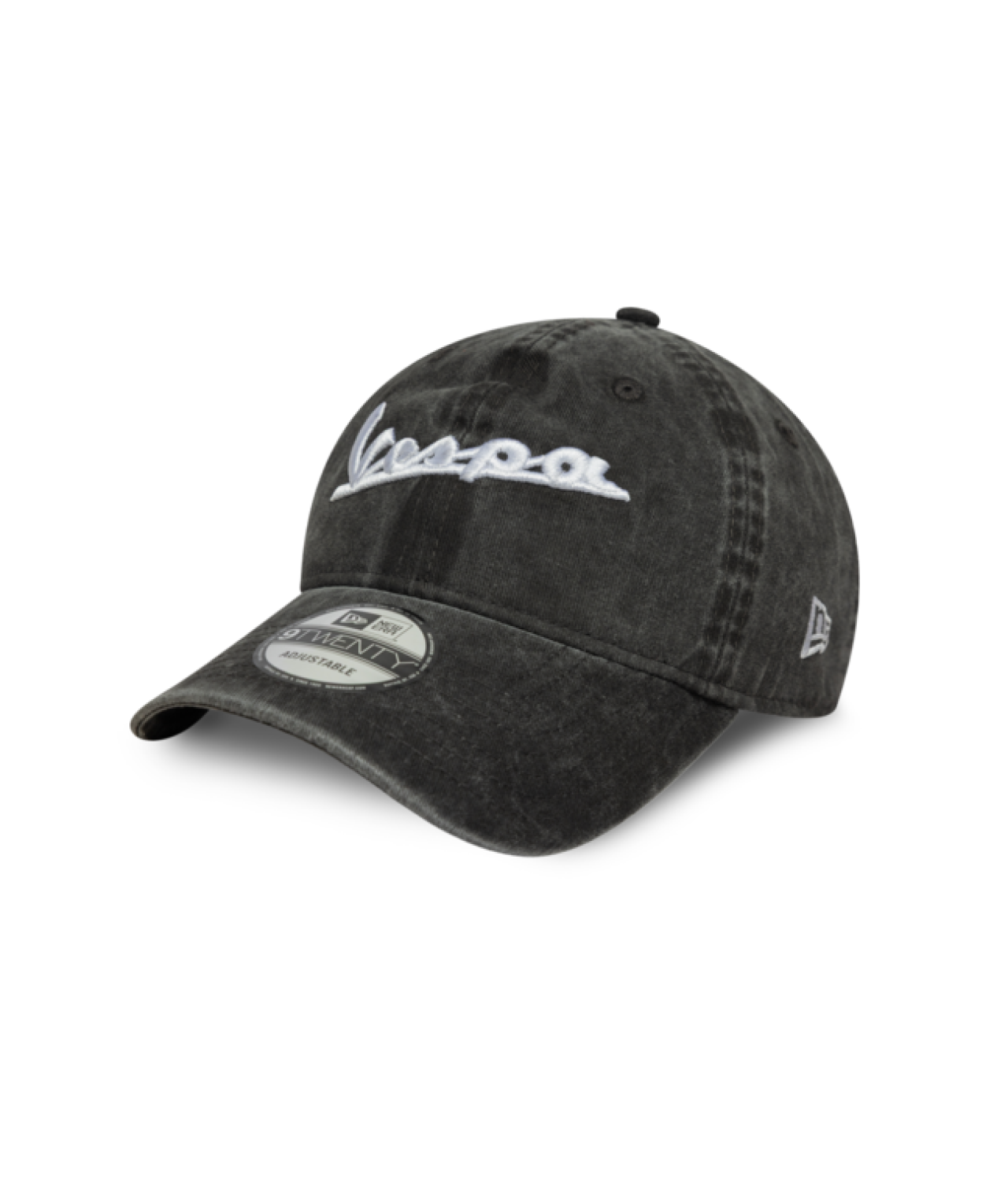 Vespa Basecap New Era 9TWENTY Washed Schwarz