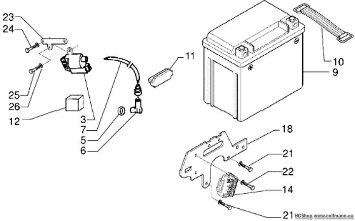 Piaggio Batterie X9 125