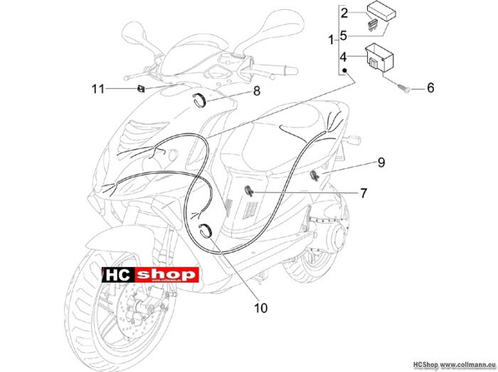 Piaggio Hauptkabelbaum NRG DD Sp
