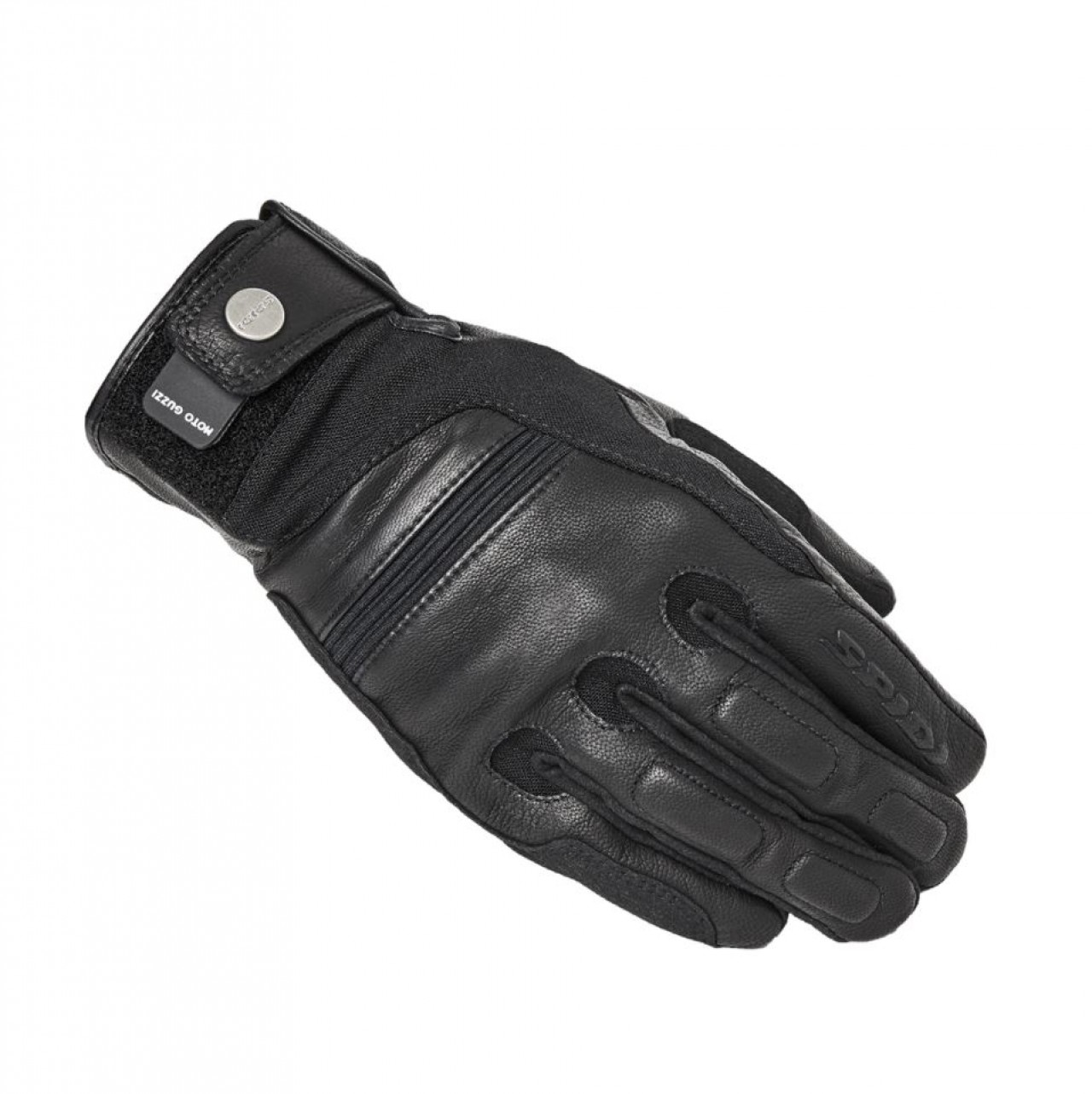 Moto Guzzi Sommerhandschuhe kurz aus Leder, schwarz