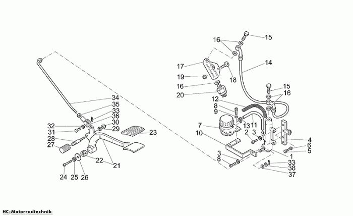 Moto Guzzi Hirdbrpumpe California EV/EV Touring/80 1100