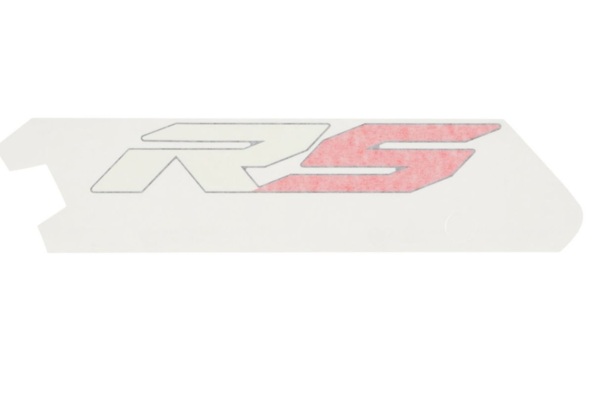 9 - Aufkleber seitliches Karosserieteil links "RS", Aprilia Black