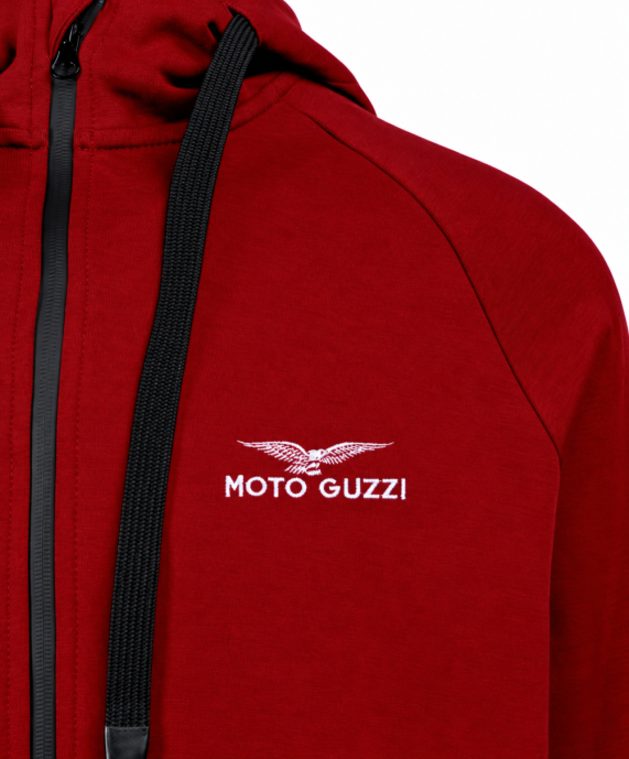 Moto Guzzi Essential Hoodie mit Reißverschluss rot