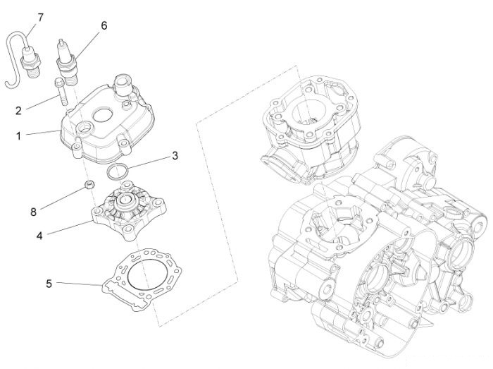 Aprilia Kopfdeckel RS4 50 – Mutter