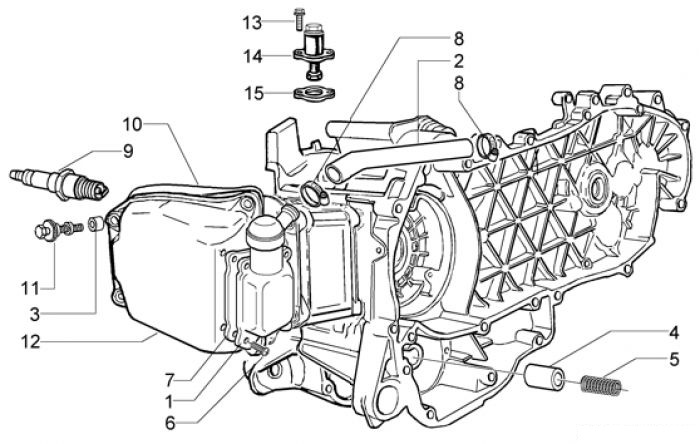 Piaggio By-pass Ventil-ketten Spanner X9 125 Evolution