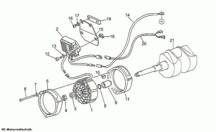 Moto Guzzi Generator Ducati GT 1000