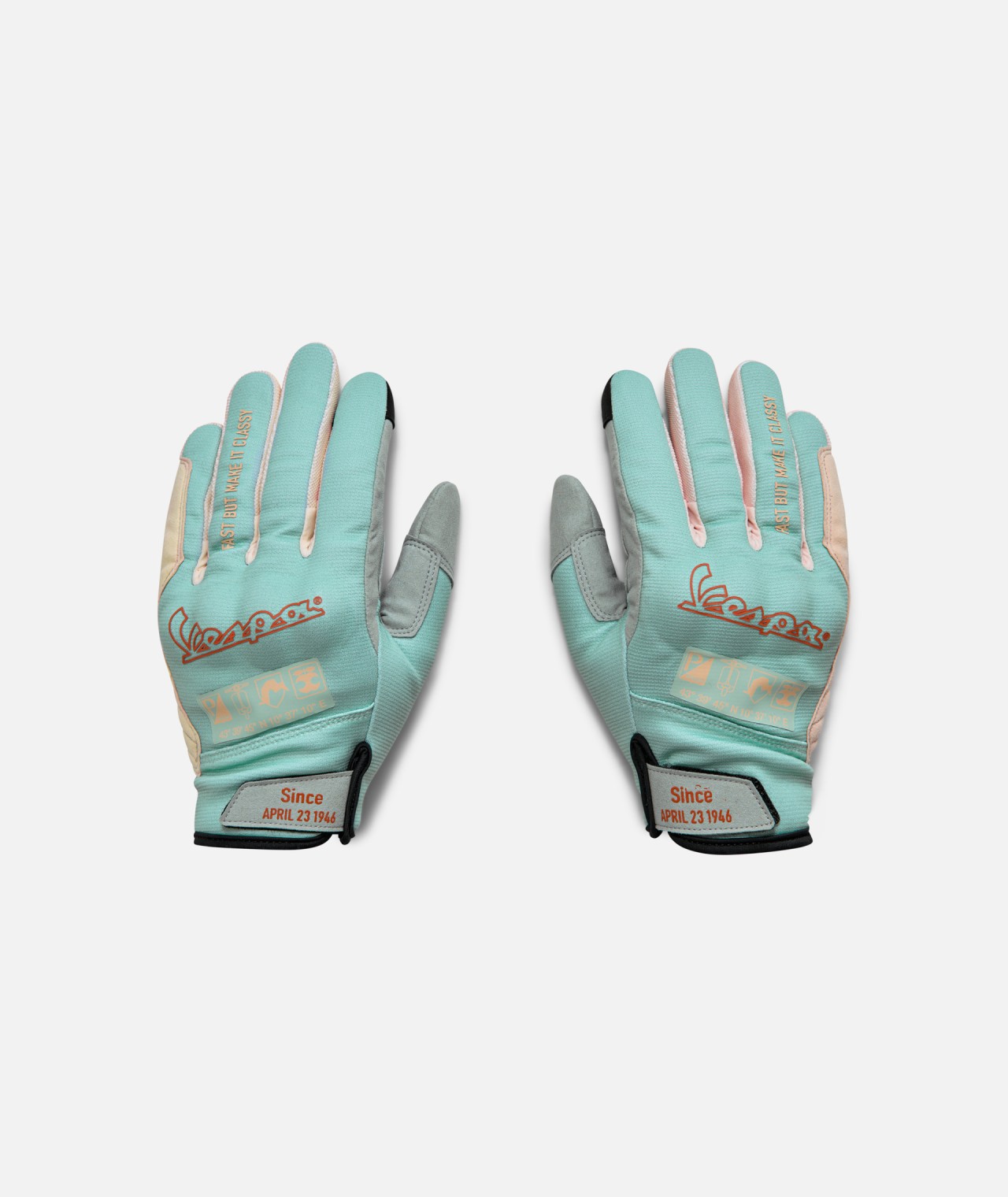 Vespa DEC Sommerhandschuhe kurz in Türkis – M
