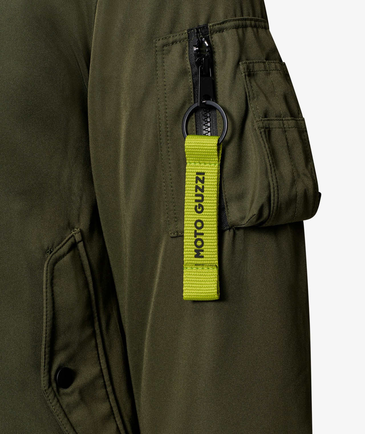 Moto Guzzi Bomberjacke Unisex aus Polyester in Grün