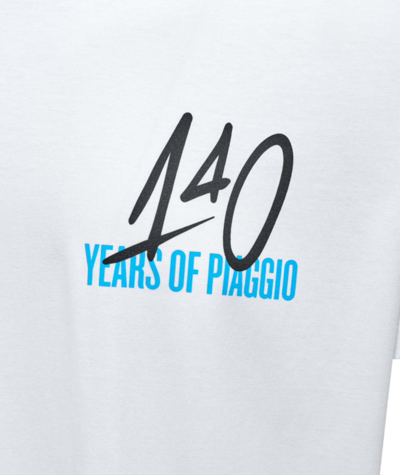 Vespa T-Shirt aus Baumwolle weiß, 140 Jahre Piaggio