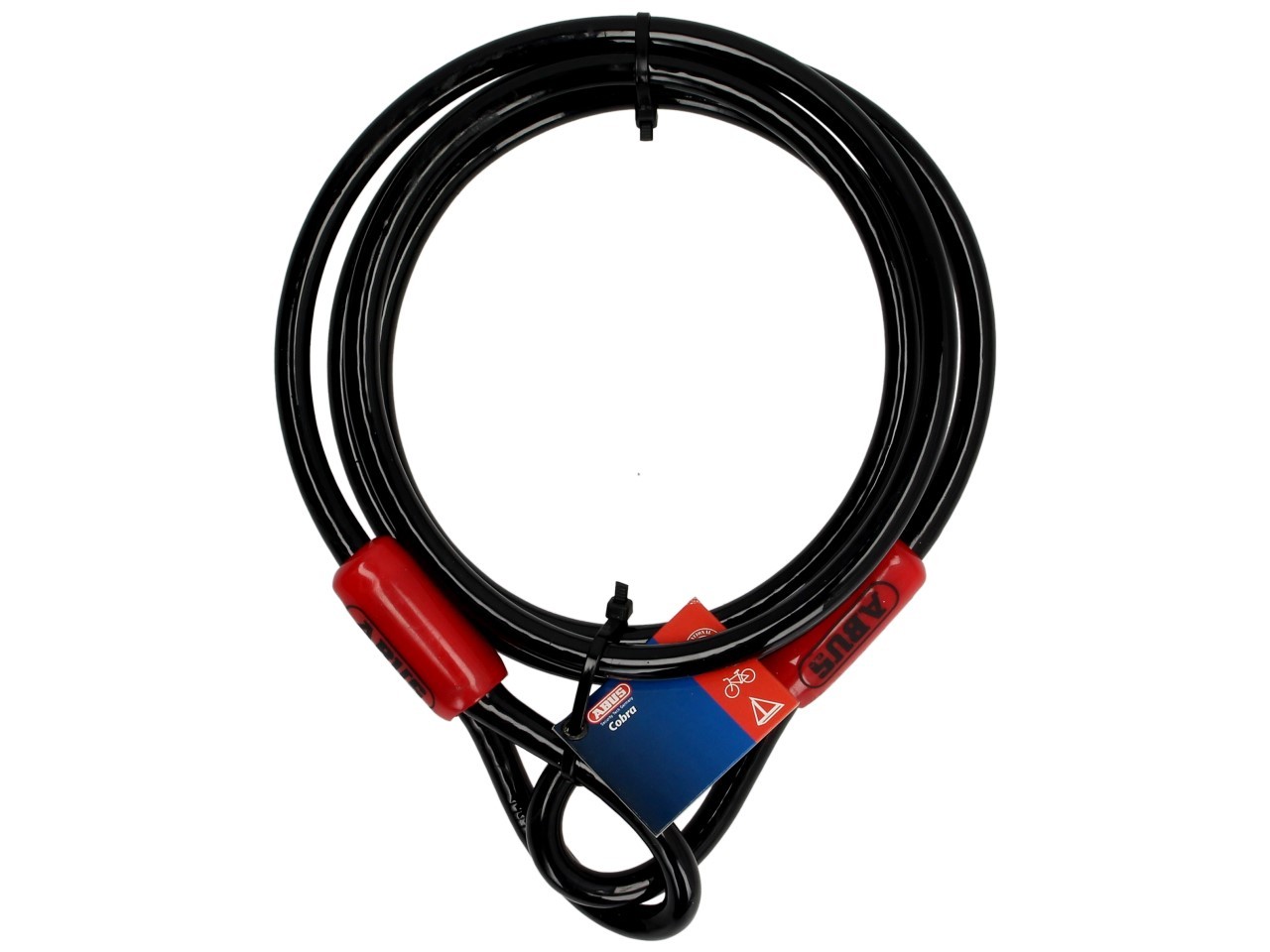 ABUS Schlaufenseil Cobra, 10 mm, 2 m, schwarz/rot