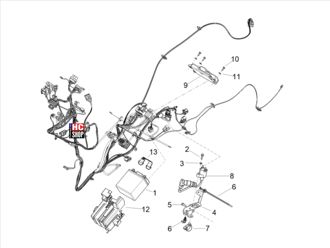Aprilia SR GT 200 Hintere Elektrische Anlage