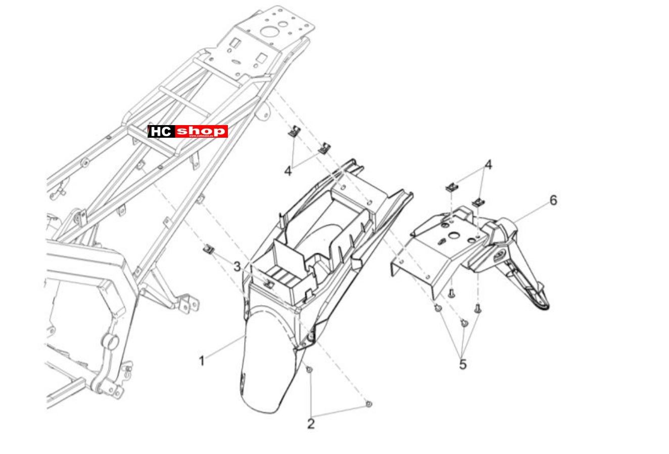 1 -  Wheel compartment