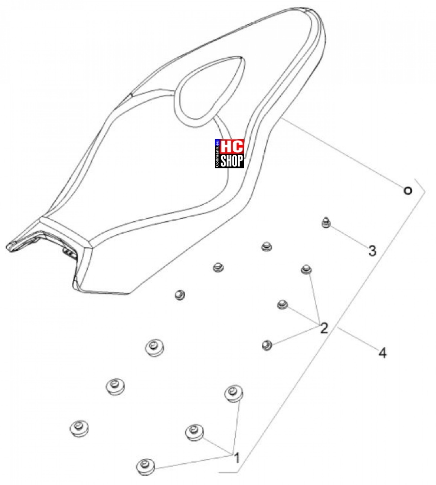 Aprilia Tuono 125 E5 Aufbau - Sitz