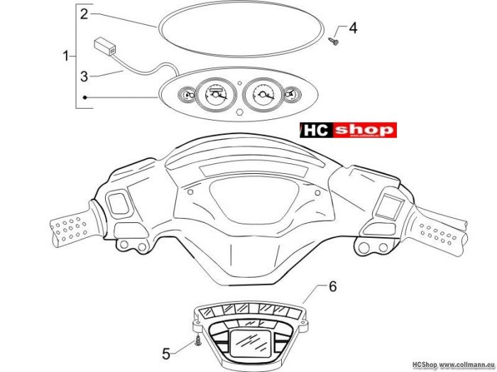Piaggio Cockpitinstrumente - Cruscotto X9 500