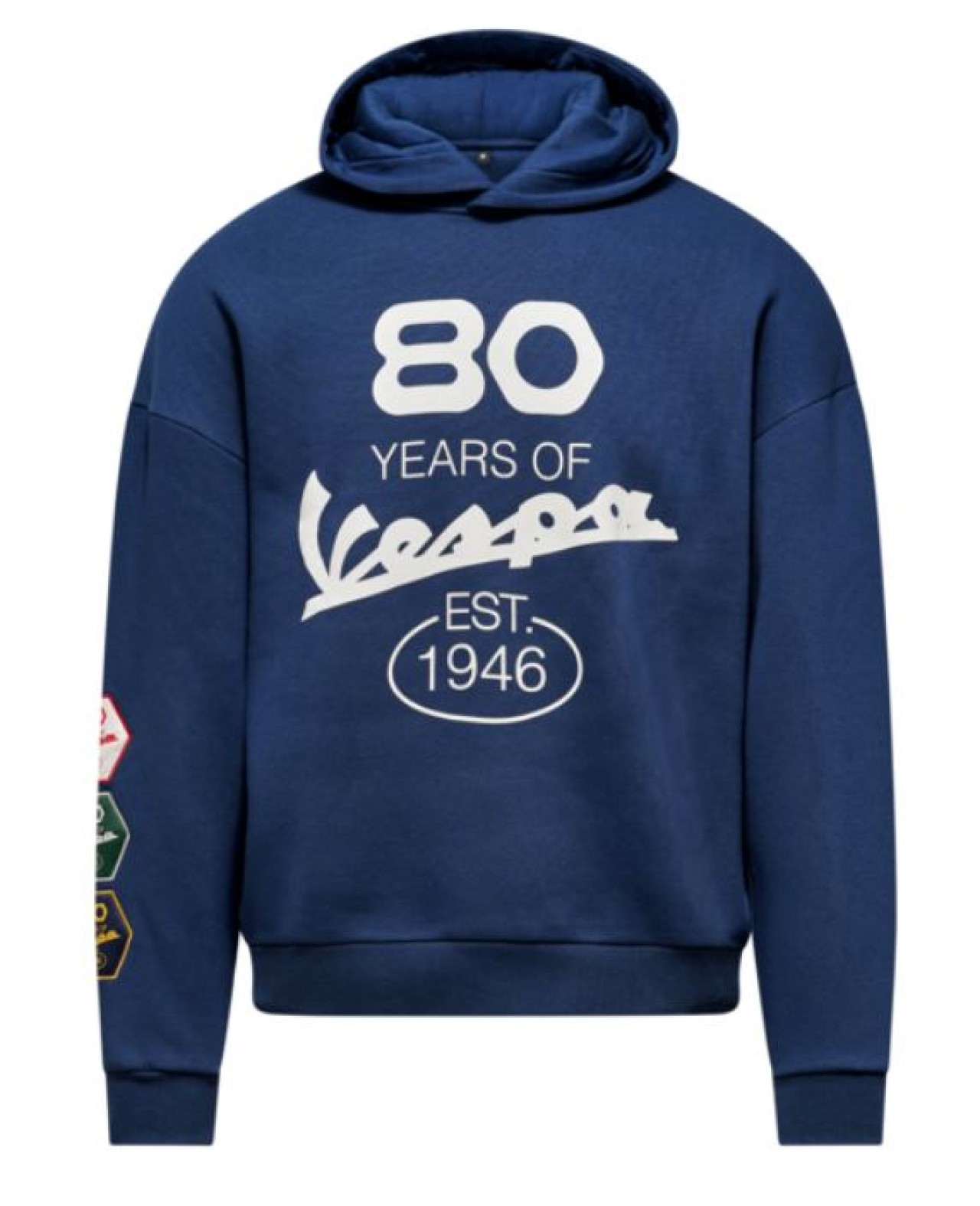 Vespa Hoodie blau, Jubiläum Vespa 80th