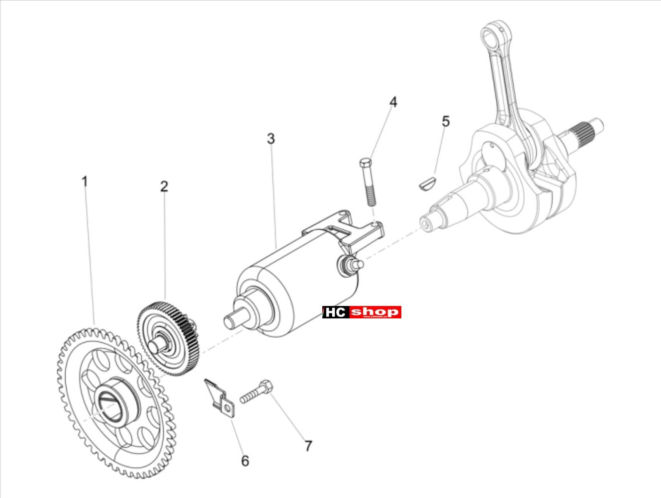 Aprilia SX 125 ABS - Motor - Zündung-Anlasser