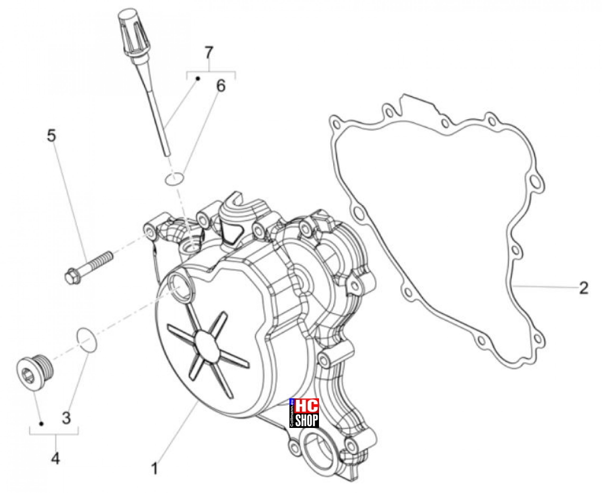 Aprilia RX 125 E5 - Motor - Zünderdeckel
