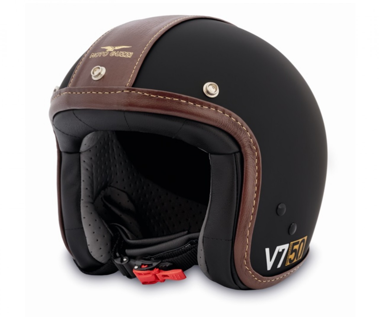 Moto Guzzi Jethelm V7 Anniversario, schwarz matt, ABS, ECE 22.05