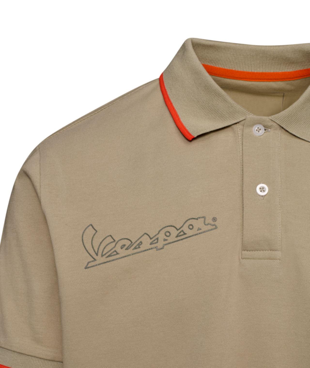 Vespa Polo Shirt aus Baumwolle beige, Vespa DEC