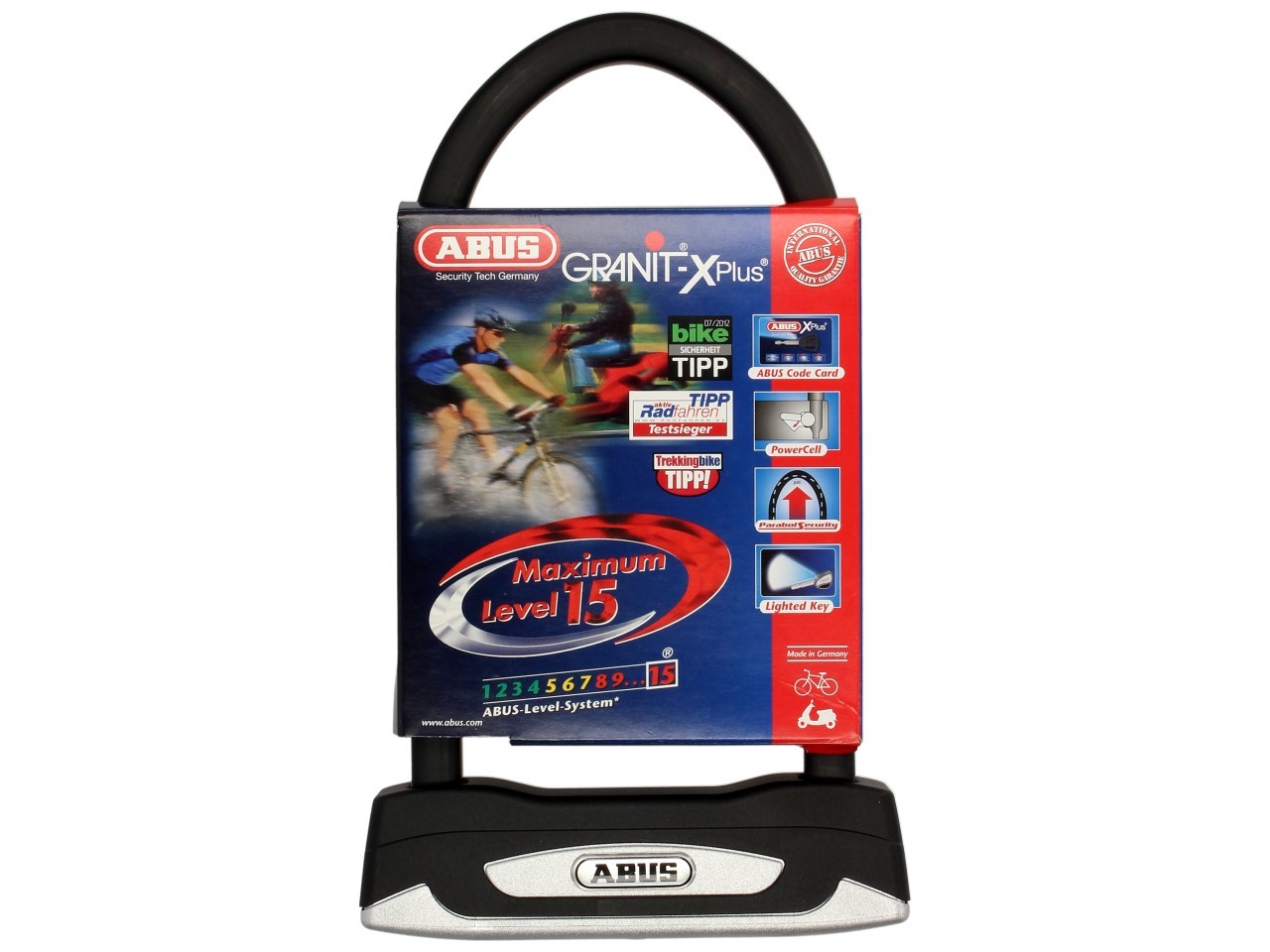 ABUS Bügelschloss Granit X-Plus 54, 230x108 mm, schwarz