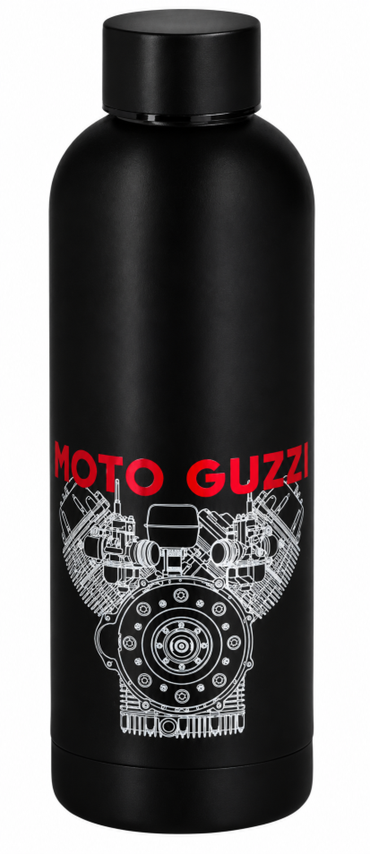 Moto Guzzi Trinkflasche Essential, schwarz, 500 ml