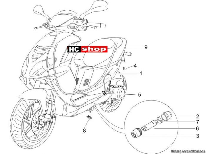 Piaggio Bowdenzügen NRG DD Sp