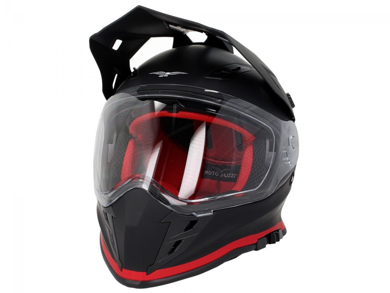 2 - Moto Guzzi Integralhelm Adventure Touring, V85, schwarz, matt, XS, Thermoplast, ECE 22.05