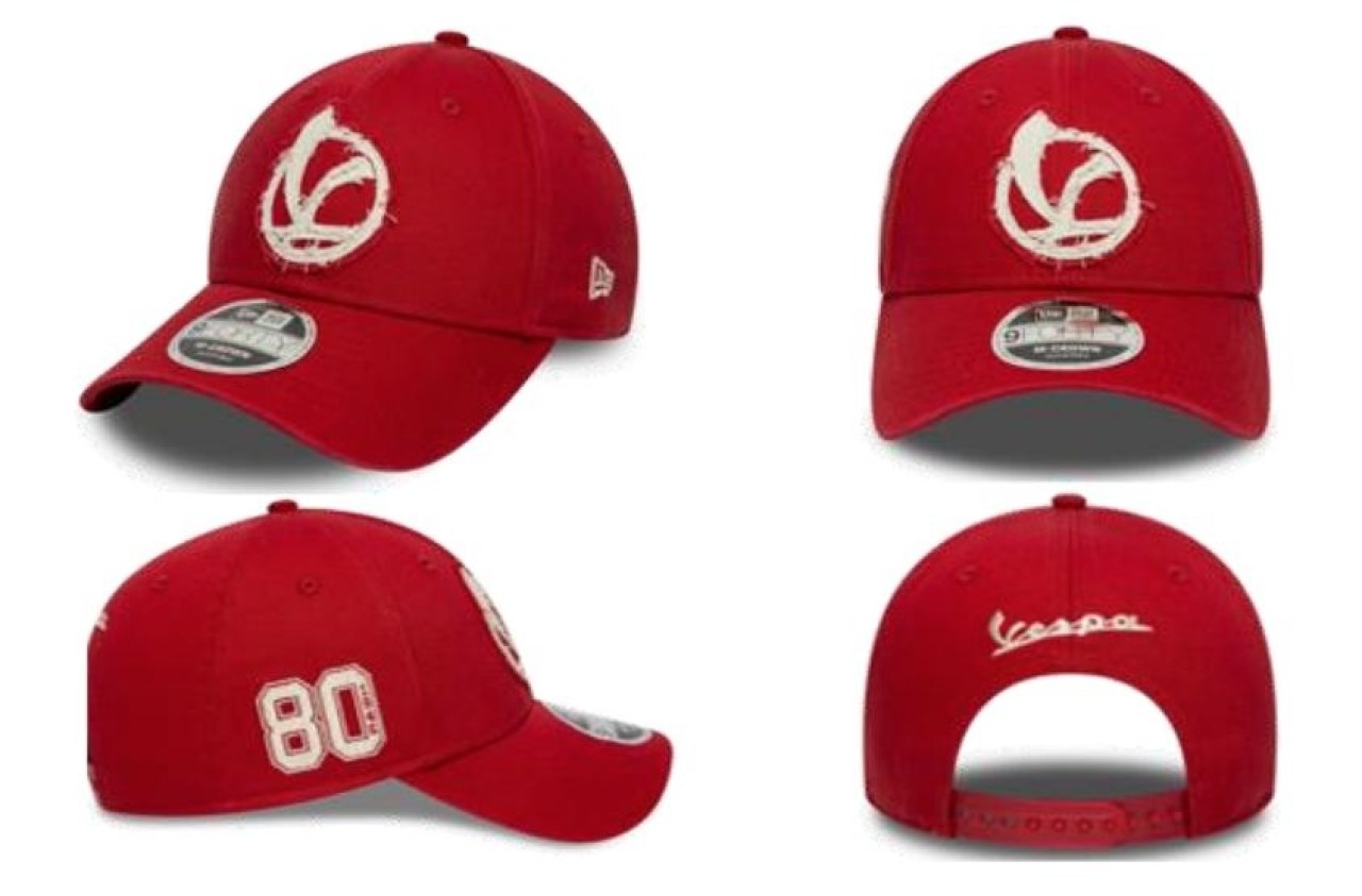 Vespa Basecap New Era 9FORTY 80 Years Rot