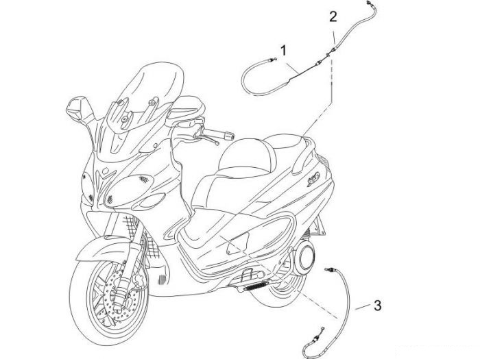 Piaggio Bowdenzügen X9 125 Evolution