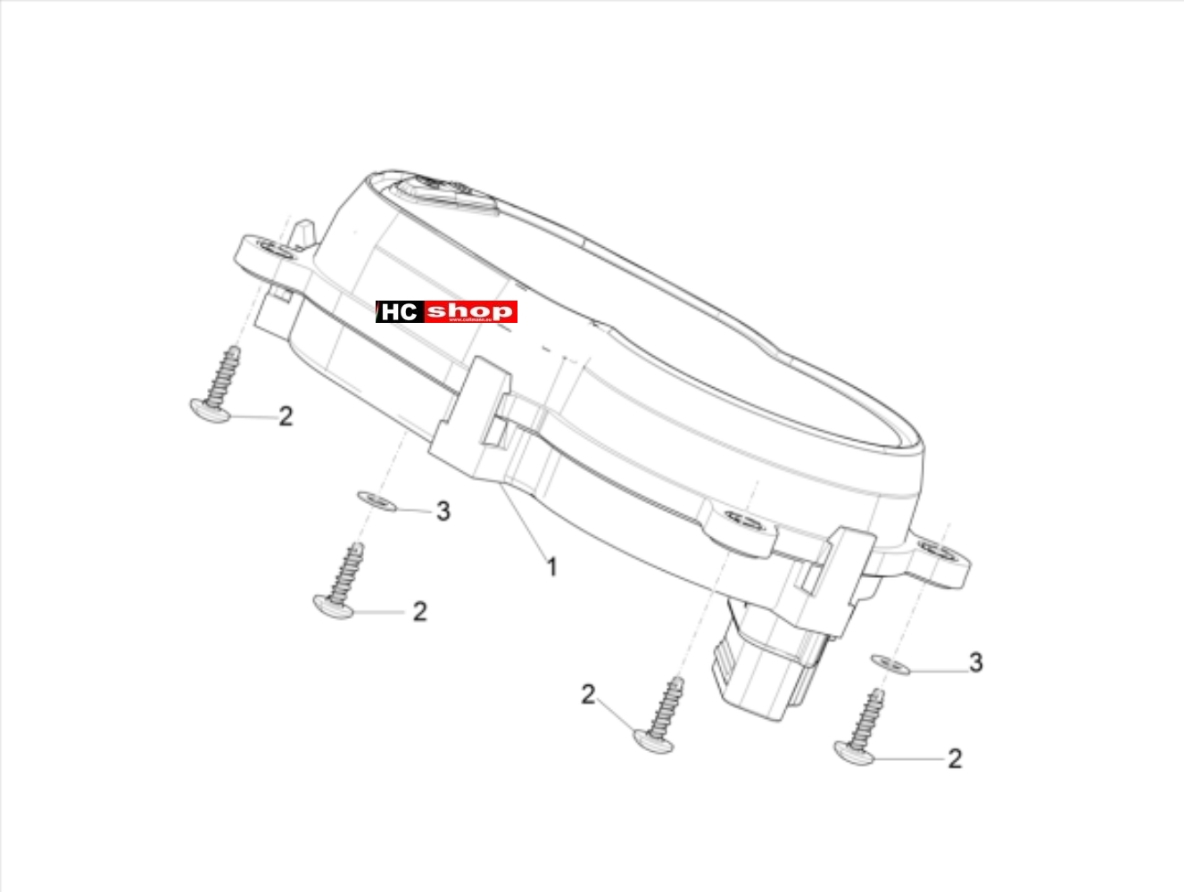 Piaggio TPH 50 2T E4 - Lenker Instrumente