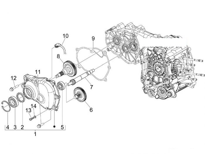 Piaggio MP3 YOUrban 300ie Sport Einheit Getriebe