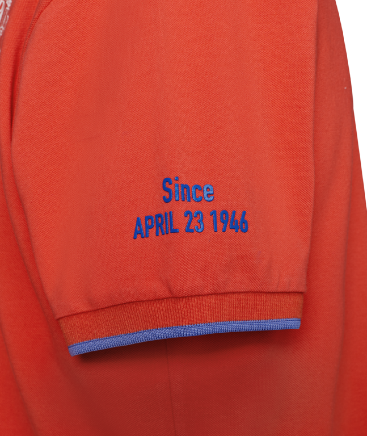 Vespa Polo Shirt aus Baumwolle orange, Serie Flame