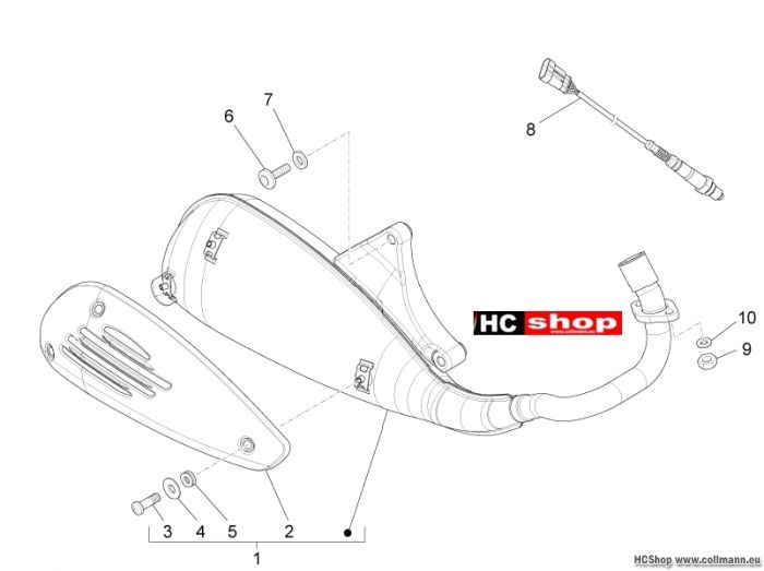 Piaggio Auspufftopf Fly 125