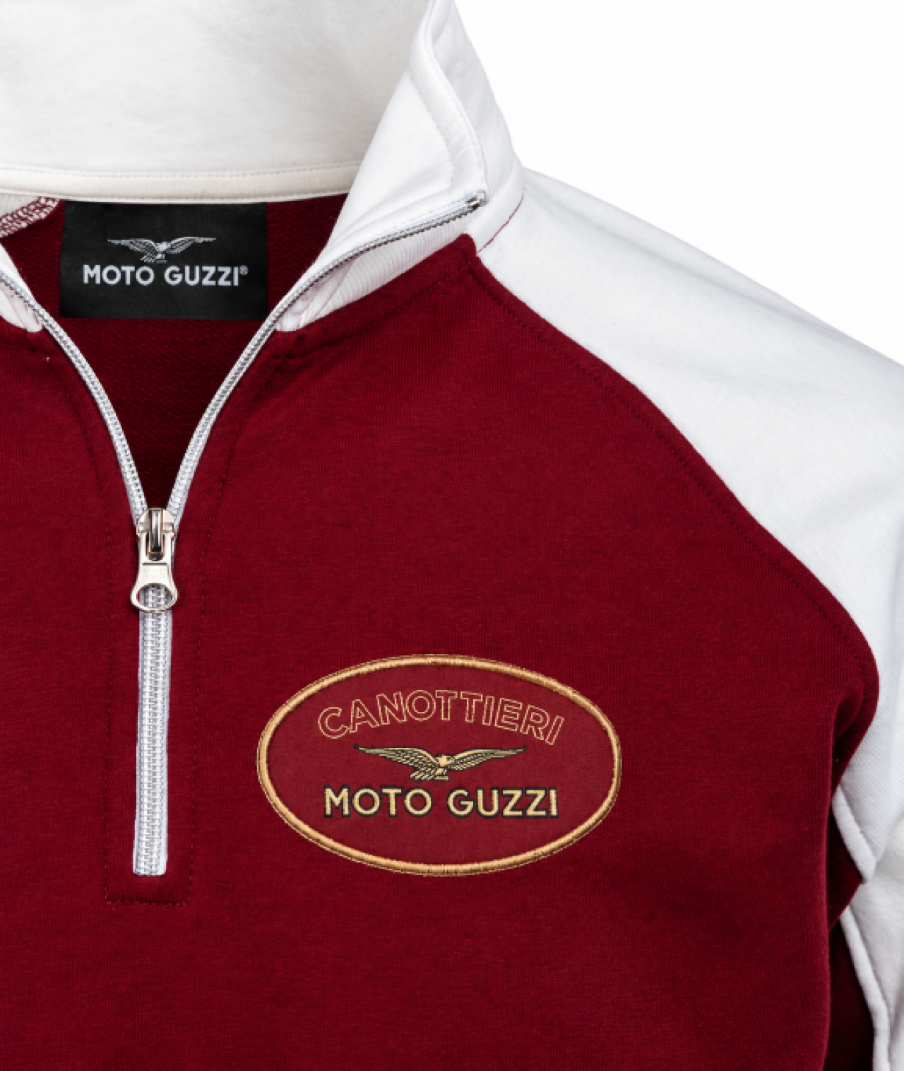 Moto Guzzi Canottieri Sweatshirt mit halbem Reißverschluss