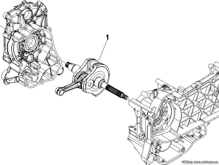 Vespa Kurbelwelle S 125 4T