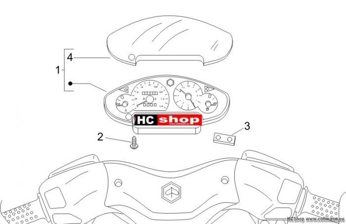 Piaggio Cockpitinstrumente - Cruscotto X8 125