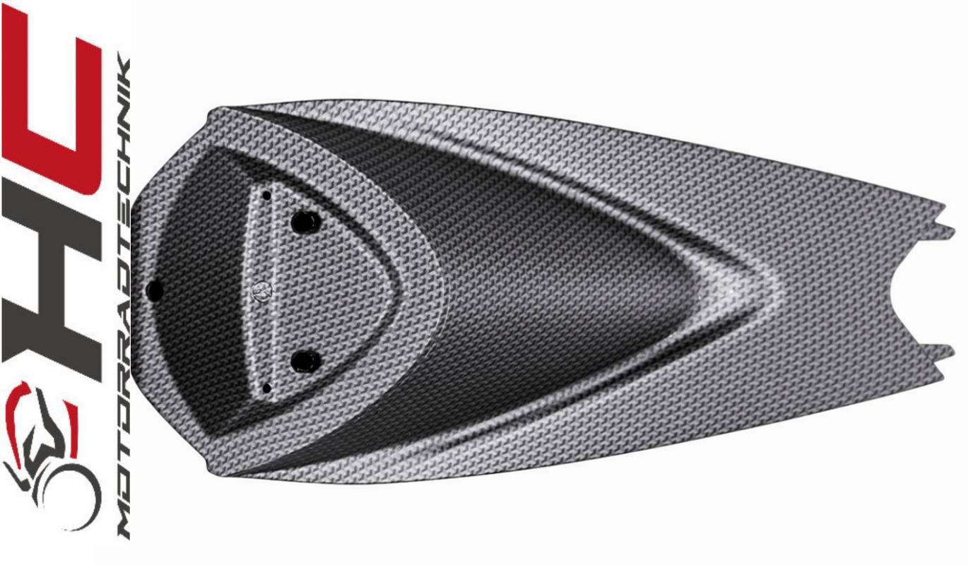 Soziussitzbankabdeckung in Carbon Look Aprilia RS4 125