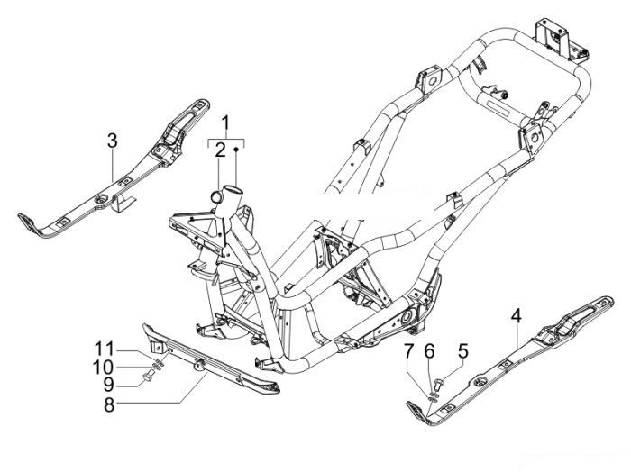 Piaggio Fahrgestell/Karosserie X7 300