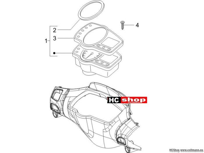 Piaggio Cockpitinstrumente - Cruscotto NRG DD Sp